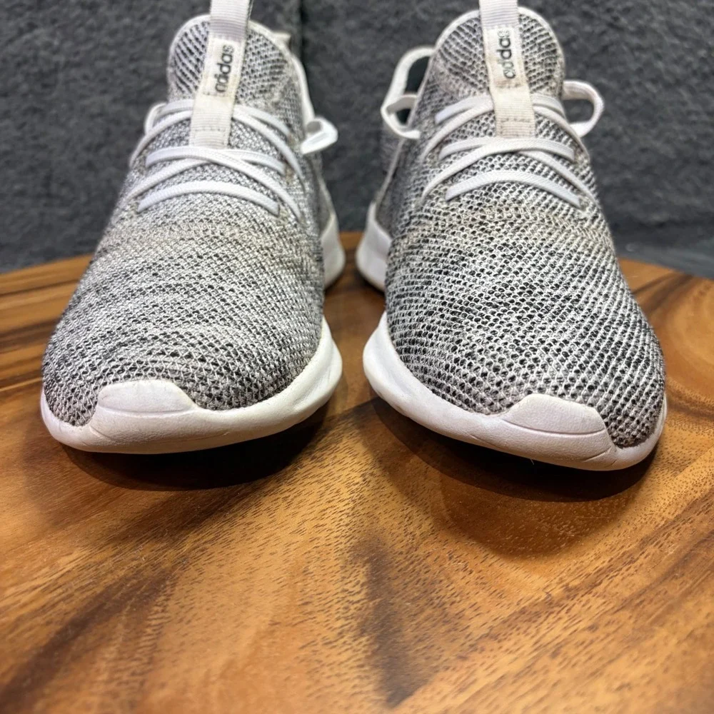 Adidas Cloudfoam Pure Womens Grey White Knit Running Shoes DB0695 Size 8 - Picture 6 of 12